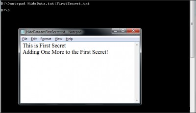 ซ่อนข้อมูลในช่องไฟล์ข้อความ Notepad ลับของ Windows 10 