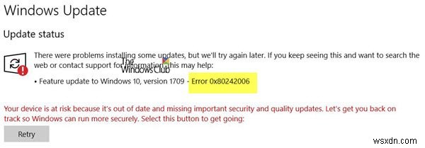 แก้ไขข้อผิดพลาด Windows Update 0x80242006 บน Windows 10 