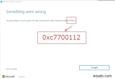 แก้ไขรหัสข้อผิดพลาดการอัปเกรด Windows 10 0xc7700112 