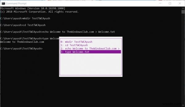 วิธีดู บันทึก และล้างประวัติคำสั่ง Command Prompt ใน Windows 10 