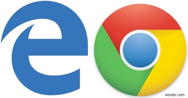 การเปรียบเทียบ Google Chrome กับ Microsoft Edge บน Windows 10 