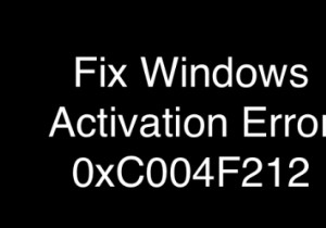 แก้ไขข้อผิดพลาดการเปิดใช้งาน Windows 0xC004F212 