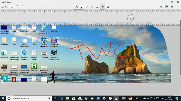 วิธีใช้แอป Snip &Sketch เพื่อจับภาพและใส่คำอธิบายประกอบภาพหน้าจอใน Windows 10 