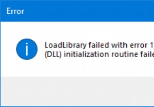 LoadLibrary ล้มเหลวโดยมีข้อผิดพลาด 1114 บน Windows 10 