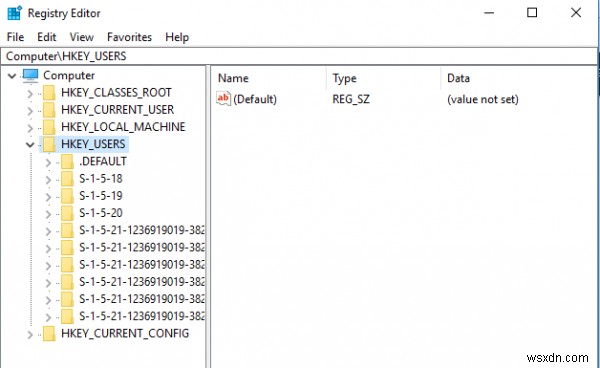 วิธีแก้ไข Registry สำหรับผู้ใช้รายอื่นใน Windows 10 