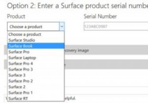 ดาวน์โหลดอิมเมจการกู้คืนสำหรับอุปกรณ์ Surface 