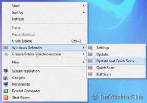 วิธีเพิ่มฟีเจอร์ Windows Defender ให้กับเมนูบริบทใน Windows 10 