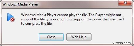 Windows Media Player ไม่สามารถเล่นไฟล์บน Windows 10 