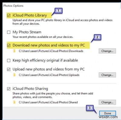 รูปภาพ iCloud ไม่ดาวน์โหลดหรือแสดงบน Windows 10 