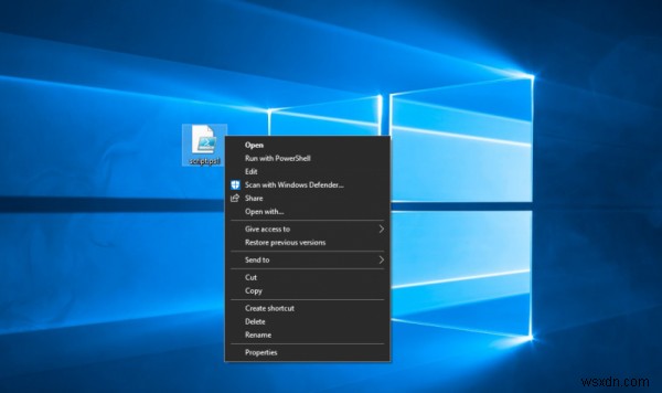 เพิ่มหรือลบ Run as Administrator ของ PS1 File Context Menu ใน Windows 10 