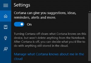 เปิดใช้งานและตั้งค่า Cortana ใน Windows 10 