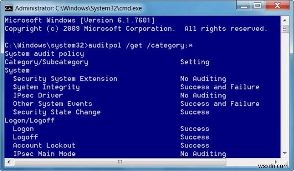 AuditPol ใน Windows 10 คืออะไรและจะเปิดใช้งานได้อย่างไร 