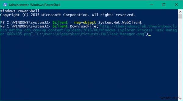 วิธีดาวน์โหลดไฟล์โดยใช้ PowerShell ใน Windows 10 