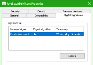 วิธีตรวจสอบลายเซ็นดิจิทัลสำหรับโปรแกรมใน Windows 10 