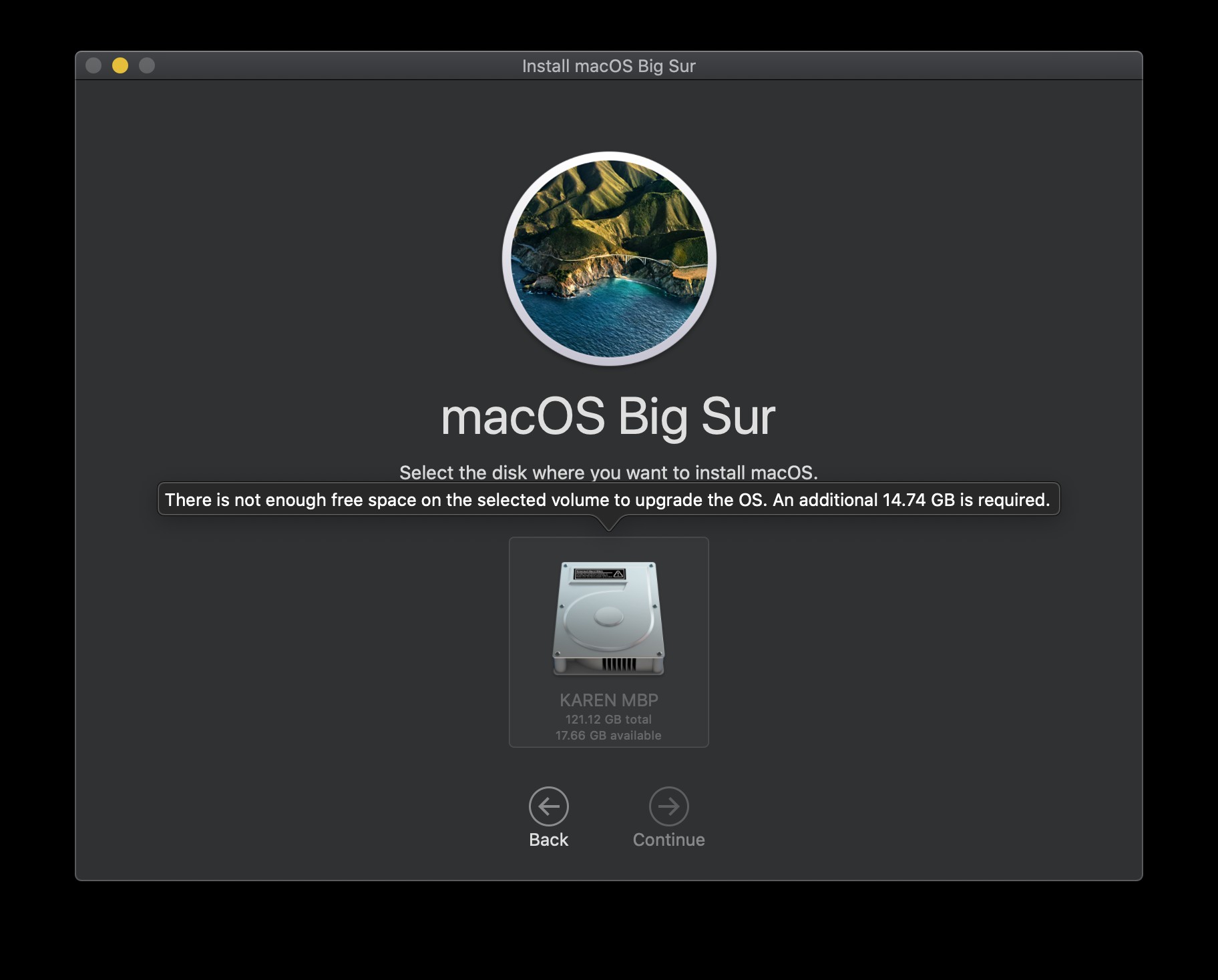 macOS Monterey จะไม่ติดตั้ง:แก้ไข 