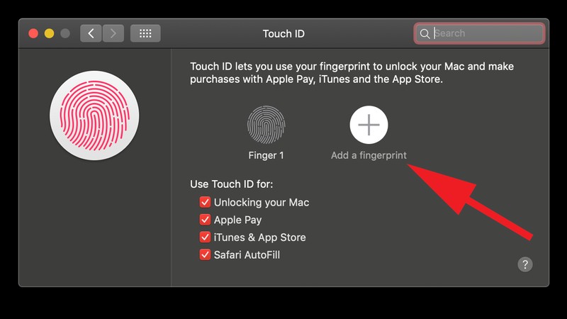 วิธีใช้ Touch ID บน Mac 