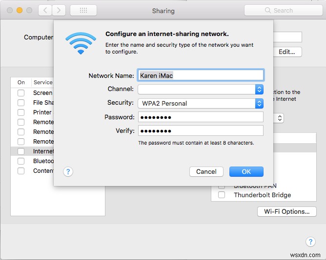 วิธีแชร์ Wi-Fi จาก Mac 