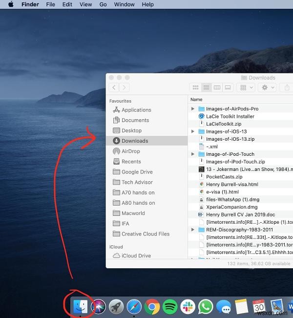 วิธีดาวน์โหลดไฟล์โดยใช้ Safari บน Mac 