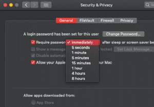 วิธีล็อค Mac 