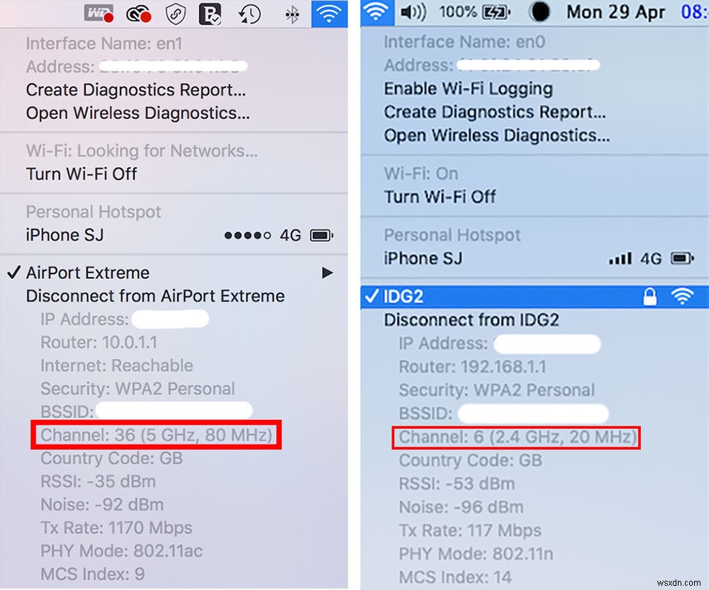 จะทราบได้อย่างไรว่า Mac Wi-Fi ของคุณเป็น 2.4GHz หรือ 5GHz 