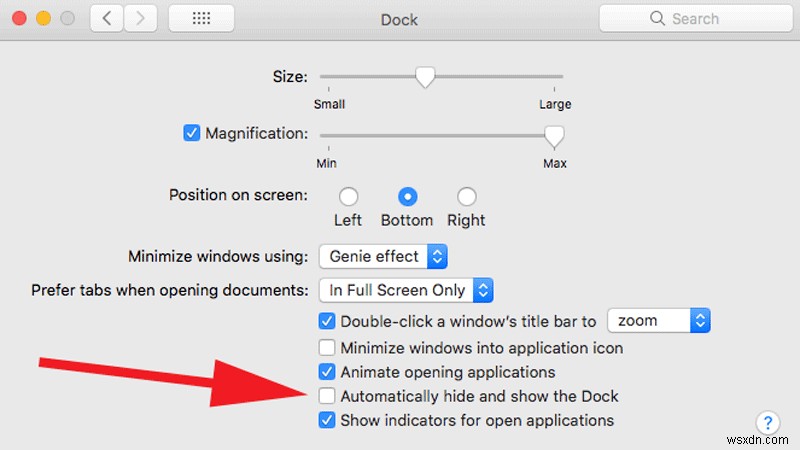 วิธีแก้ไข Dock ที่หายไปบน Mac 