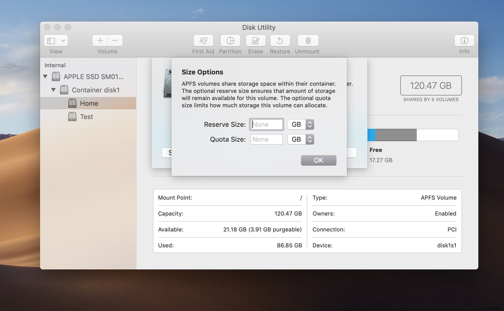 วิธีแบ่งพาร์ติชั่นฮาร์ดไดรฟ์ Mac หรือ SSD หรือสร้างโวลุ่ม APFS 