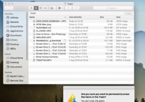 วิธีล้างถังขยะบน Mac 