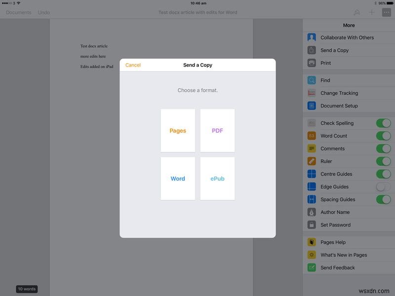 วิธีเปิดไฟล์ .docx Word บน Mac, iPad หรือ iPhone 
