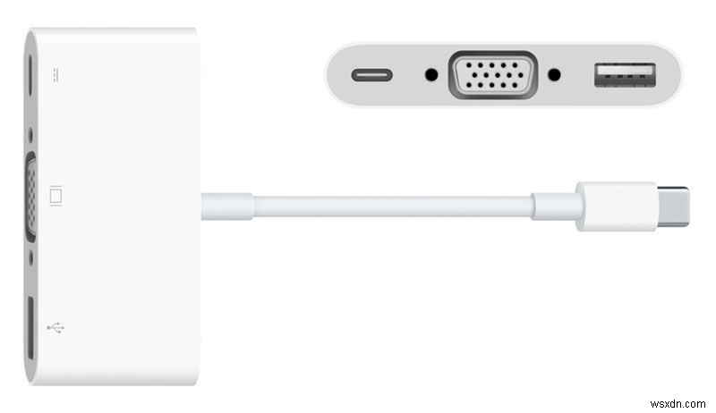 วิธีเชื่อมต่อ USB-C MacBook หรือ MacBook Pro กับโปรเจ็กเตอร์ VGA ทีวีหรือจอแสดงผล 