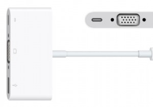 วิธีเชื่อมต่อ USB-C MacBook หรือ MacBook Pro กับโปรเจ็กเตอร์ VGA ทีวีหรือจอแสดงผล 