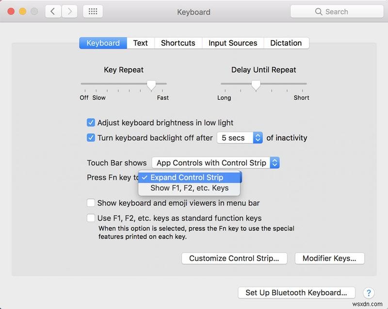 วิธีใช้ Touch Bar บน MacBook Pro 