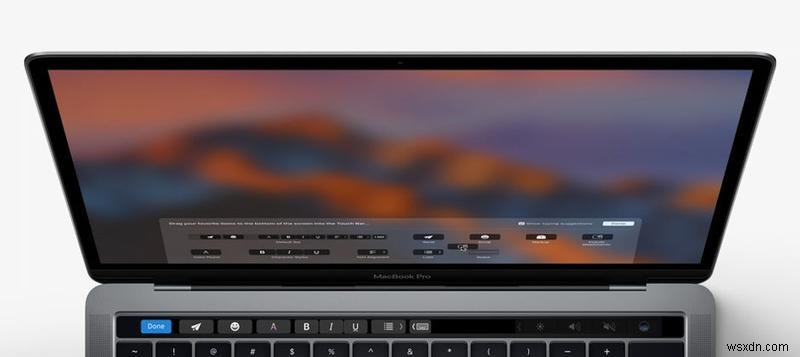 วิธีใช้ Touch Bar บน MacBook Pro 