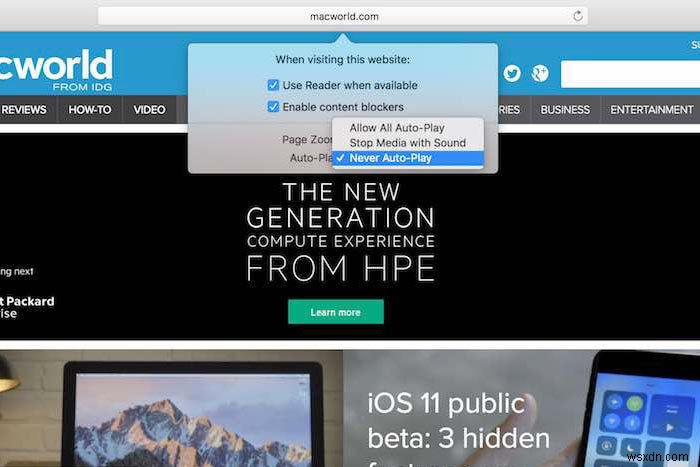 วิธีหยุดเล่นวิดีโออัตโนมัติใน Safari &Chrome บน Mac 