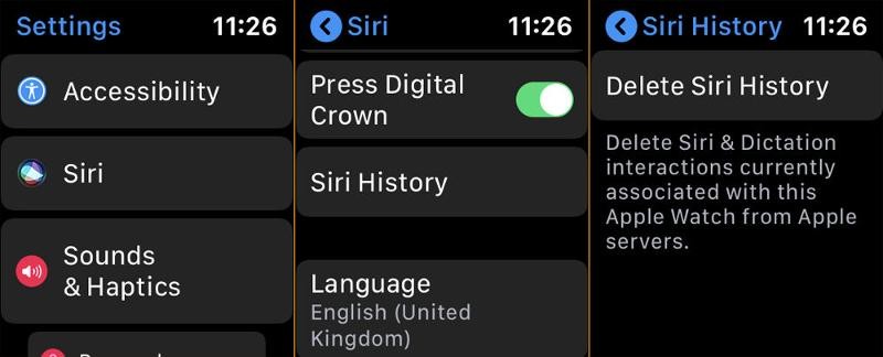 วิธีลบประวัติและข้อมูล Siri ของคุณ 