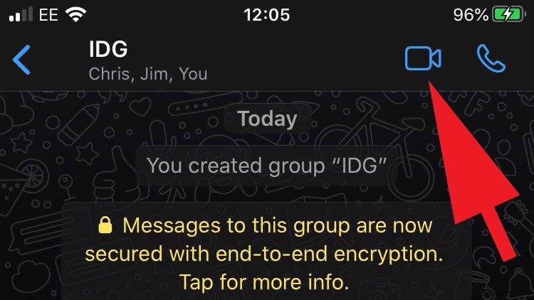 วิธีโทรวิดีโอแบบกลุ่มใน WhatsApp บน iPhone 
