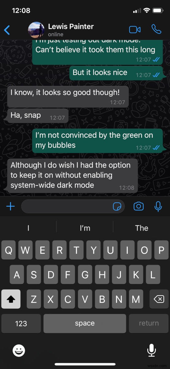 วิธีรับ WhatsApp Dark Mode บน iPhone 