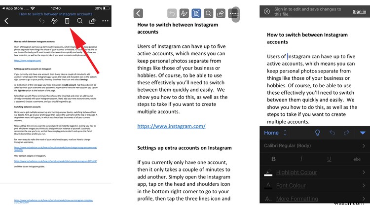 วิธีรับ Microsoft Office ฟรีบน iPad และ iPhone 