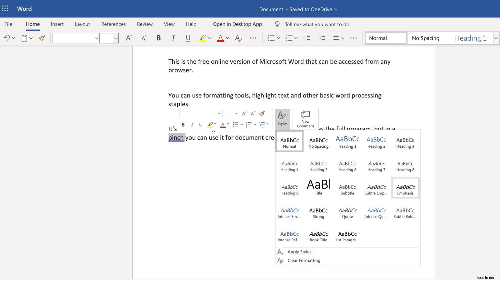 วิธีรับ Microsoft Word ฟรีบน Mac 