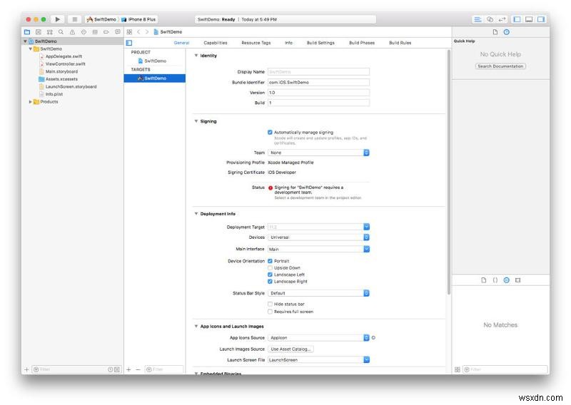 วิธีสร้างแอพด้วย Swift 5 บน Mac 