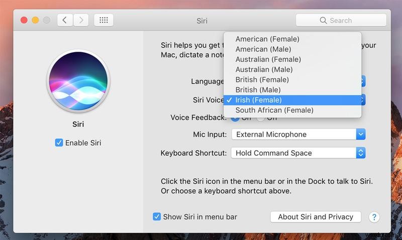 วิธีใช้ Siri บน Mac 