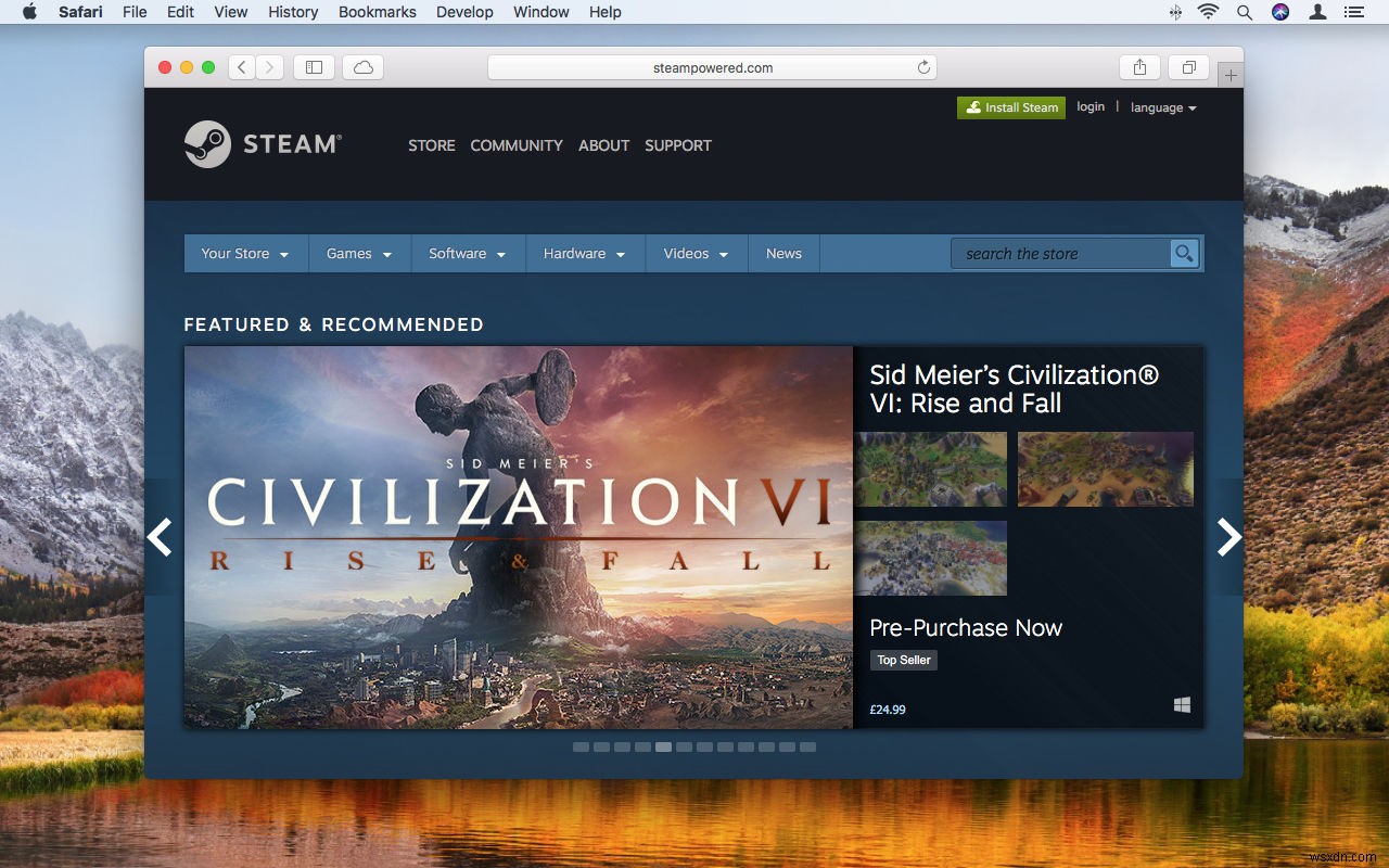 วิธีใช้ Steam บน Mac 