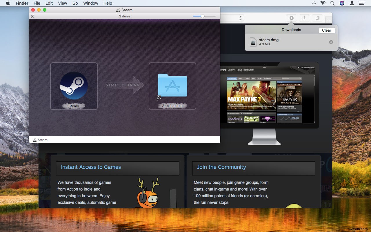 วิธีใช้ Steam บน Mac 