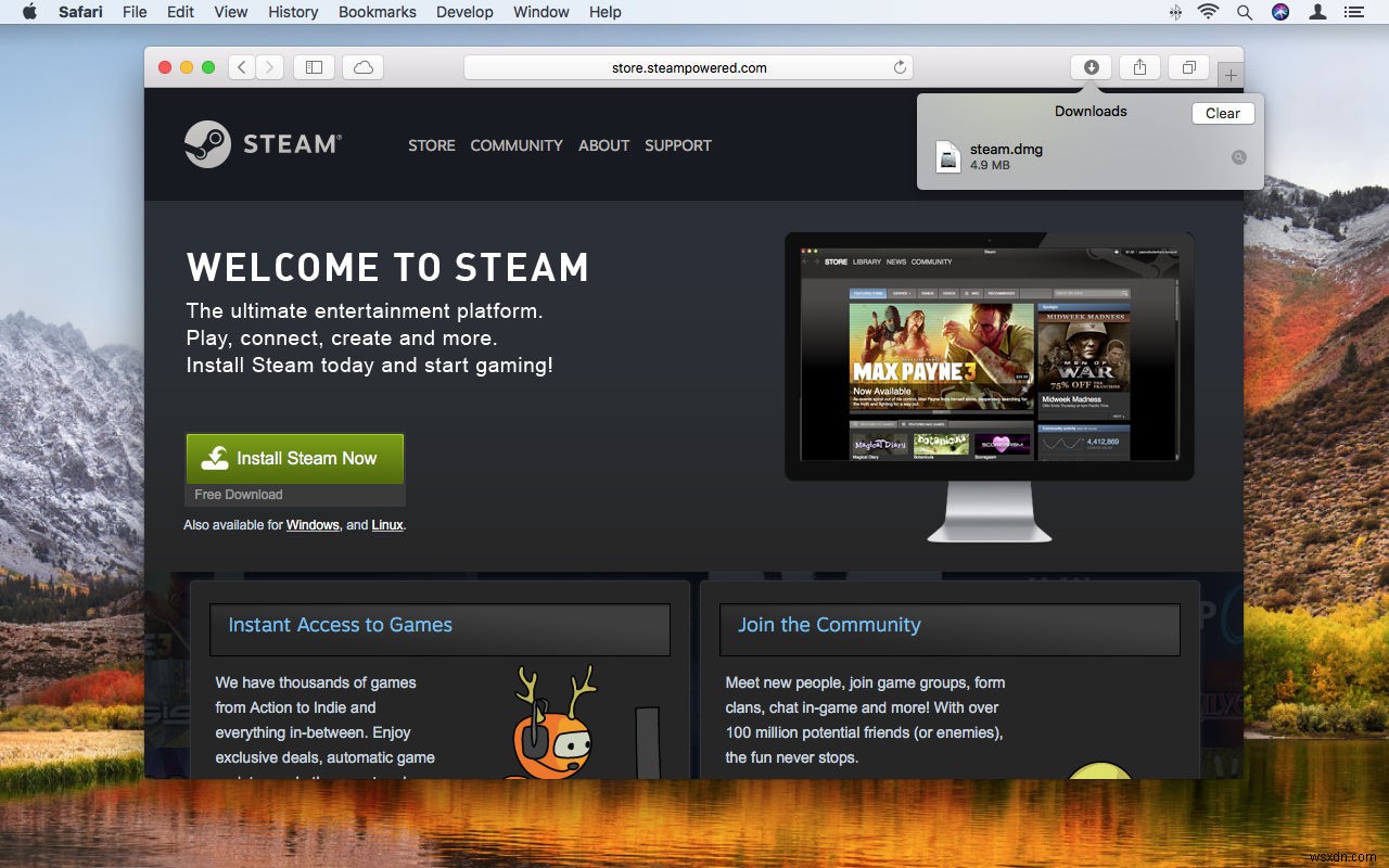 วิธีใช้ Steam บน Mac 