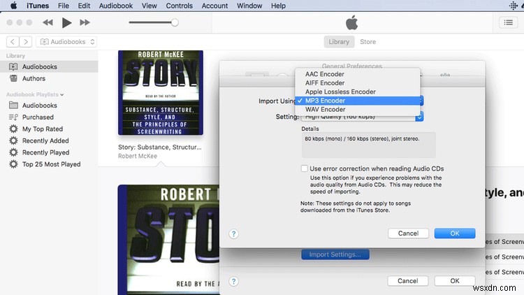 วิธีแปลง M4B iTunes Audiobooks เป็น MP3 