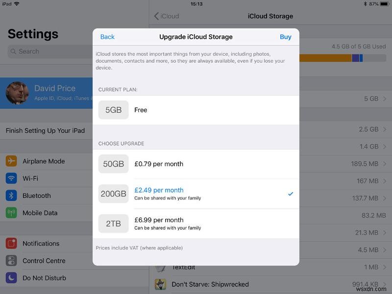 วิธีอัปเกรด (หรือยกเลิก) การสมัครสมาชิกพื้นที่เก็บข้อมูล iCloud ของคุณ 