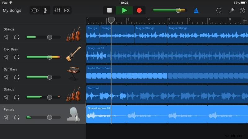 วิธีแก้ไขใน GarageBand สำหรับ iPad และ iPhone 