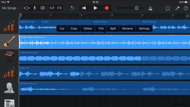 วิธีแก้ไขใน GarageBand สำหรับ iPad และ iPhone 