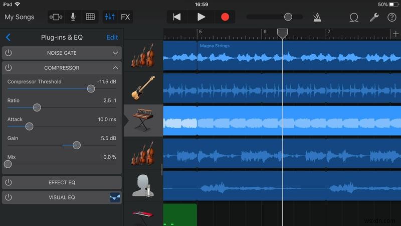 วิธีแก้ไขใน GarageBand สำหรับ iPad และ iPhone 