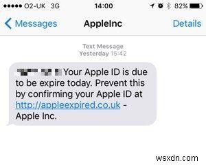 คำเตือน:Apple ID ของคุณใกล้จะหมดอายุในวันนี้เป็นการหลอกลวงแบบฟิชชิ่ง 