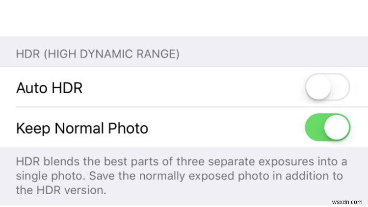 วิธีเปิด HDR บน iPhone 